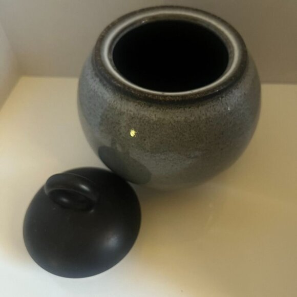 Vtg Jars Tourron Gris Creamer & Sugar Set With Lid, Mid Century Modern France - Picture 4 of 7